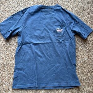 Vineyard Vines Classic Blue Tee with Pocket short sleeve size large (16)